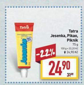 Billa Tatra jesenka nabídka