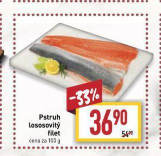 Billa Pstruh lososovitý filet nabídka