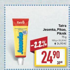 Billa Tatra piknik nabídka