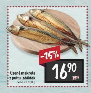 Billa Uzená makrela nabídka