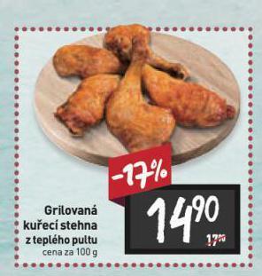 Billa Grilovaná kuřecí stehna nabídka