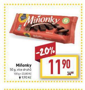 Billa Miňonky nabídka