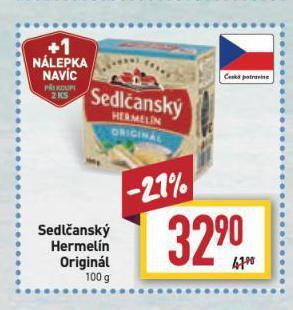 Billa Sedlčanský hermelín nabídka