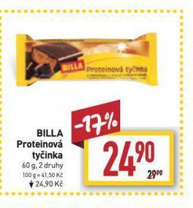 Billa Proteinová tyčinka nabídka