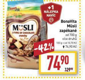 Billa Bonavita musli zapékané nabídka