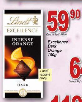 Hruška Lindt excellence čokoláda nabídka