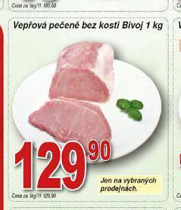 Hruška Vepřová pečeně bez kosti nabídka