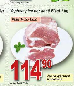 Hruška Vepřová plec bez kosti nabídka