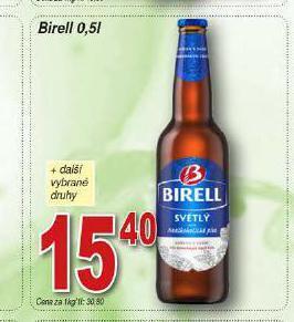 Hruška Birell nealkoholické pivo nabídka