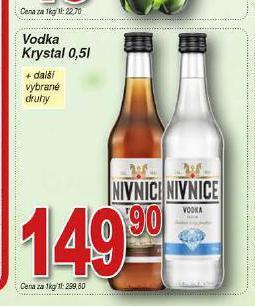 Hruška Vodka krystal nabídka