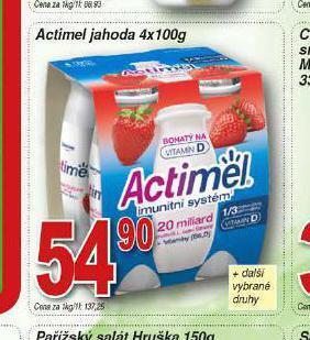 Hruška Actimel nabídka