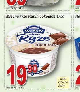 Hruška Kunín mléčná rýže nabídka