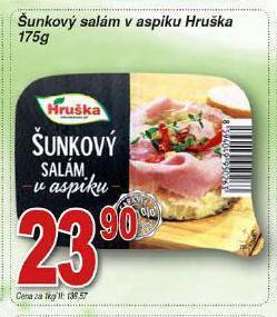 Hruška Šunkový salám v aspiku nabídka