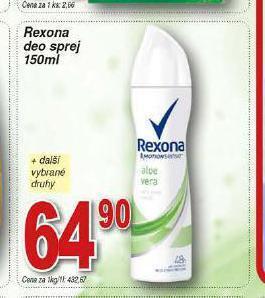 Hruška Rexona deo sprej nabídka