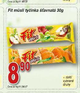 Hruška Fit musli tyčinka nabídka