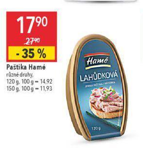 Globus Paštika hamé nabídka