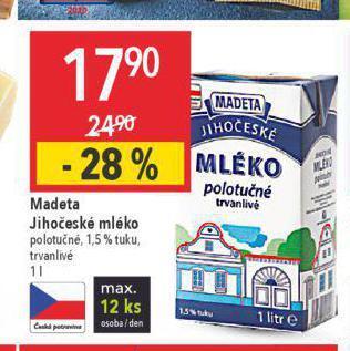 Globus Madeta jihočeské máslo nabídka