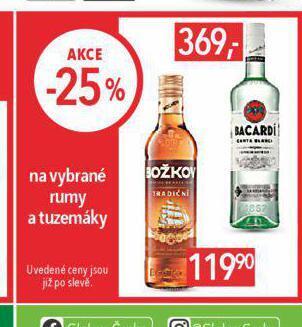 Globus Bacardí nabídka