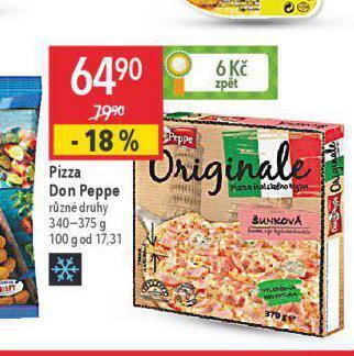 Globus Pizza don peppe nabídka