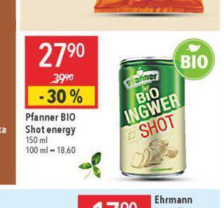 Globus Pfanner bio shot energy nabídka