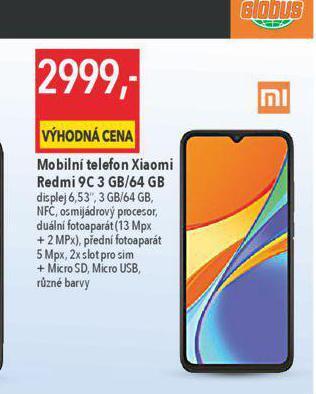 Globus Mobilní telefon xiaomi redmi nabídka