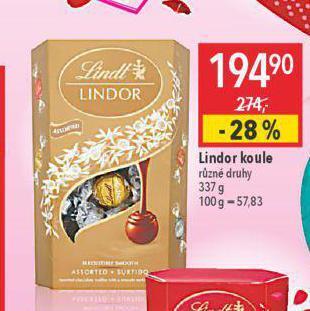 Globus Lindor koule nabídka
