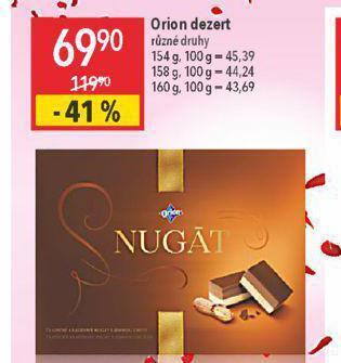 Globus Orion dezert nabídka