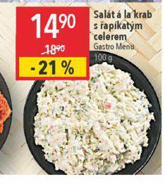 Globus Salát á la krab s řapíkatým celerem nabídka