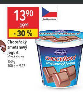 Globus Choceňský smetanový jogurt nabídka
