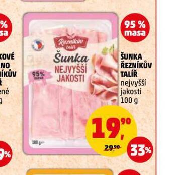 Penny Market Šunka nejvyšší jakosti nabídka