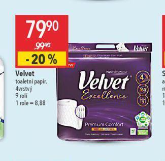 Globus Velvet toaletní papír nabídka