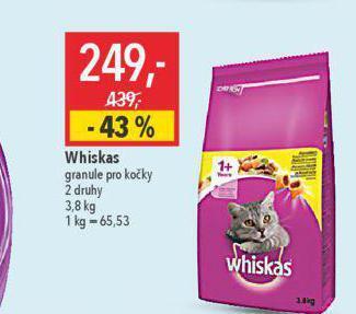Globus Whiskas granule pro kočky nabídka
