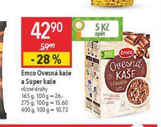 Globus Emco ovesná kaše a super kaše nabídka