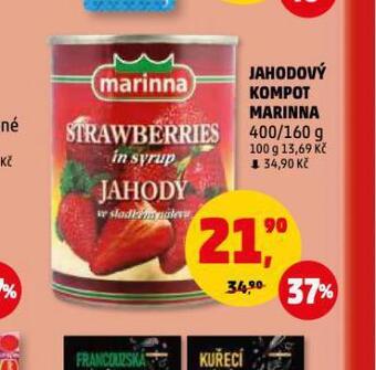 Penny Market Jahodový kompot marinna nabídka