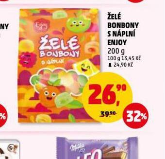 Penny Market Želé bonbony s náplní enjoy nabídka