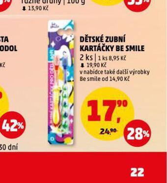 Dětské zubní kartáčky be smile