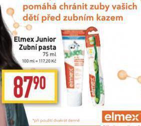 Billa Elmex zubní pasta nabídka