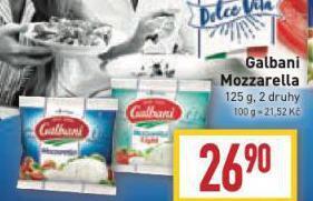 Billa Galbani mozzarella sýr nabídka