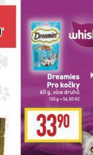 Billa Dreamies pochoutky pro kočky nabídka