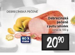 Billa Debrecínská pečeně nabídka