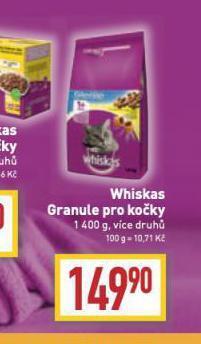 Billa Whiskas granule pro kočky nabídka