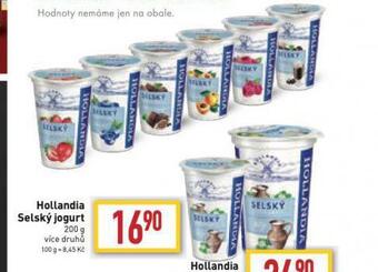 Billa Hollandia selský jogurt nabídka