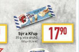 Billa Sýr a křup nabídka