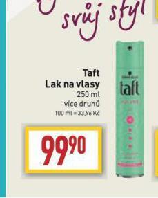 Billa Taft lak na vlasy nabídka
