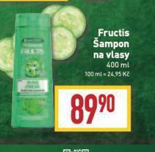 Billa Fructis šampon nabídka