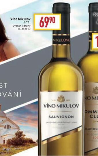 Billa Víno mikulov nabídka