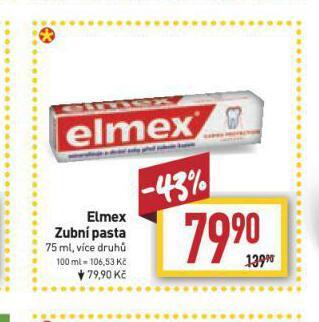Billa Elmex zubní pasta nabídka