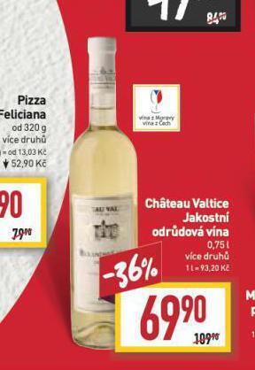 Billa Chateau valtice nabídka
