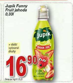 Hruška Jupík funny fruit jahoda 0,33l nabídka