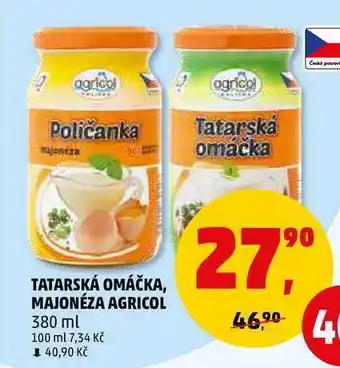 Penny Market Tatarská omáčka, majonéza agricol, 380 ml nabídka